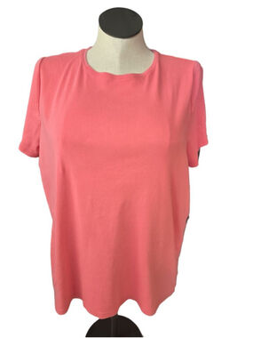 Women's Talbots Tee Coral Short Sleeve Tee Plus Size 2X